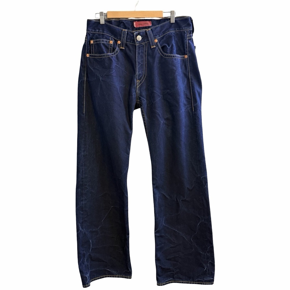 Levis Jeans Mens 36 x 32 Type 1 Real Loose‎ Y2K Vintage Denim Blue American